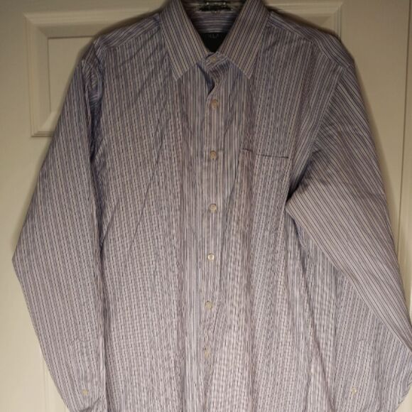 Kirkland Signature 16 1/2-36 Men's Dress ShirtNon-Iron100%Cotton Lslvs Button Up - Picture 1 of 10
